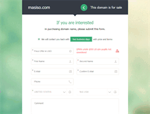 Tablet Screenshot of masiso.com